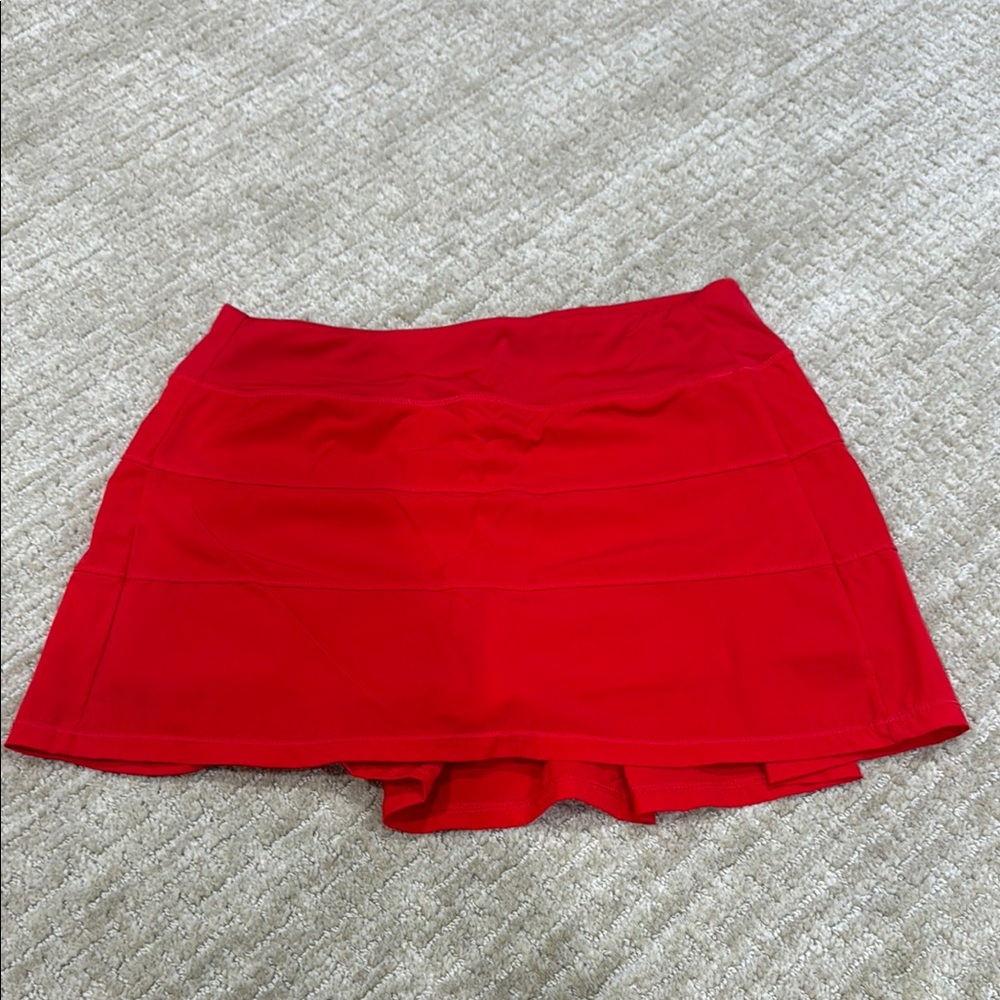 Amazon Women's Red Athletic Mini Skirt